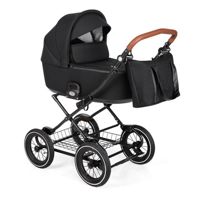 Детская коляска люлька Roan Bass Next Classic d12 1 в 1 RCL043/1 Black