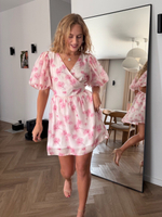 Платье Зефир кремовый с крупными цветами