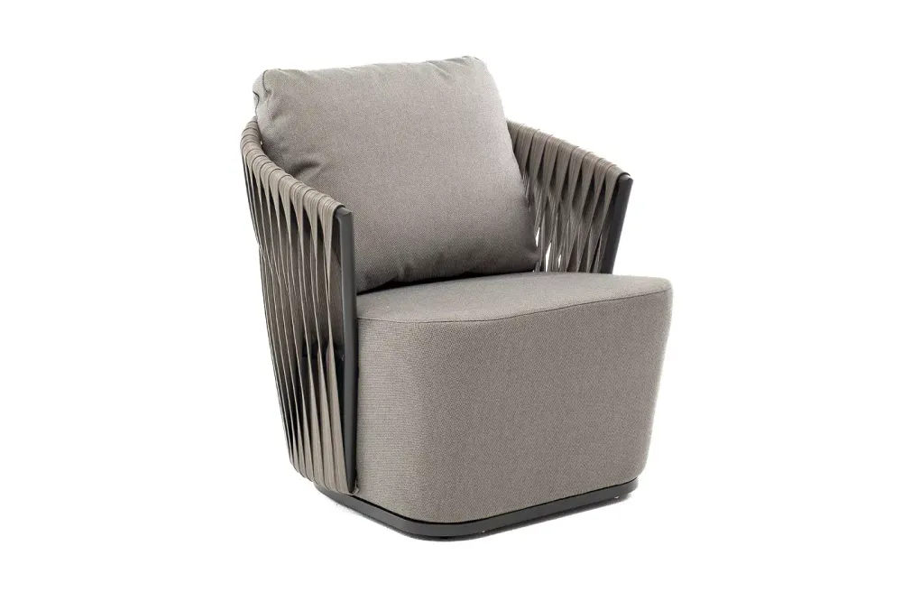 "Флоренция" кресло из искусственного ротанга, цвет графит