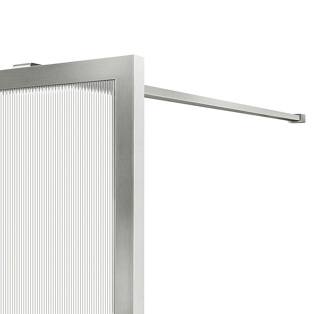 Душевое ограждение Vincea Walk-In 100 VSW-1HP100FLBN стекло рифленое/профиль никель брашированный