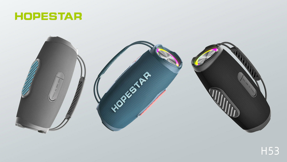 Беспроводная колонка Hopestar H53, световые эффекты, влагозащищенный корпус, поддержка microSD, 35 Вт, military