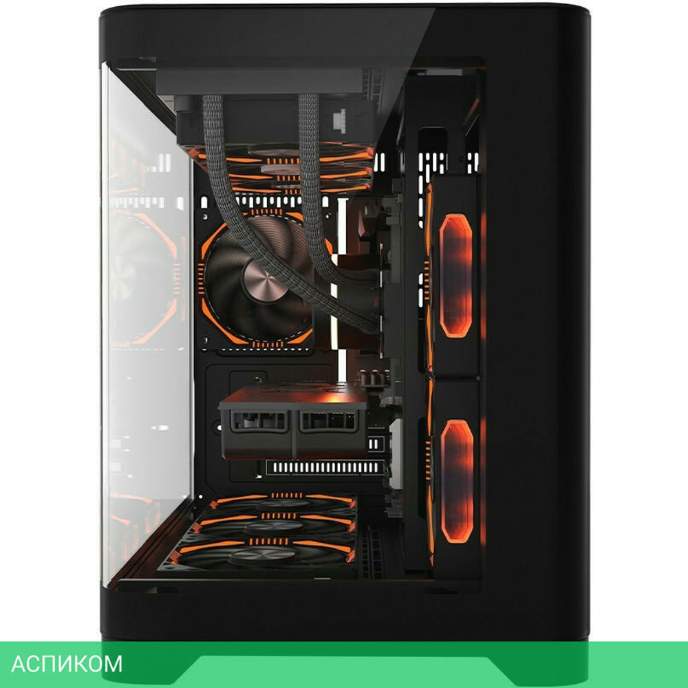 Корпус 1stPlayer UV6 без БП Black (UV6-BK-2FC7R-1FC7)