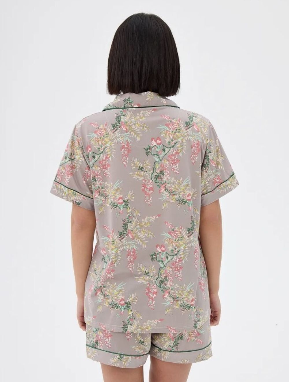 [m]Пижама жен. б/в шорты+рубашка к/р 2338