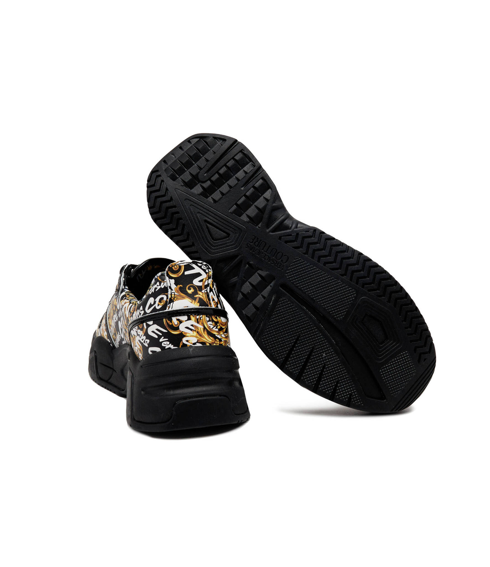 кожаные кроссовки Versace Jeans Couture - желтый(73VA3SF2ZP149)