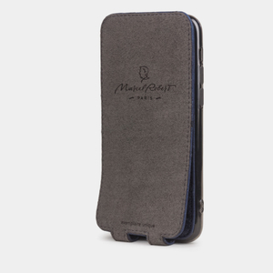 Special order: Чехол для iPhone 11 Pro из натуральной кожи страуса, синего цвета