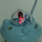 Настольная лампа «Sweet - Полёт в космос» LED 10,8*10,8*21,5 см, USB 3.7v 3w, Голубой