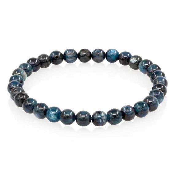 Браслет из натурального камня кианит синий 6 мм