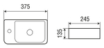 Раковина WeltWasser Aisbach 10100 L 37 10000004590 Белый глянец