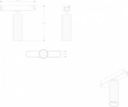 Светильник на штанге Denkirs AIR SPOT DK5310-BK