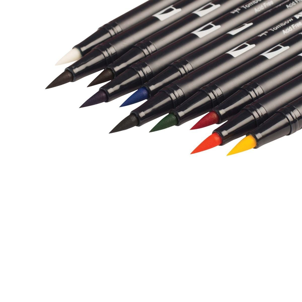 Набор Tombow AB-T Dual Brush 10 Primary Palette