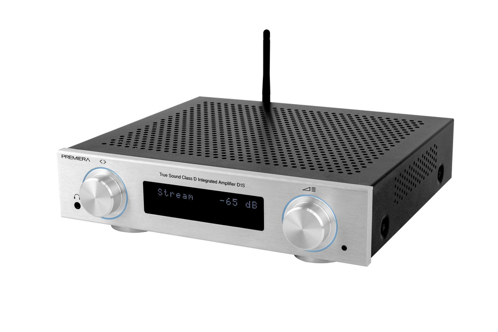 Premiera D1S Silver — интегральный стереоусилитель класса D с сетевым проигрывателем