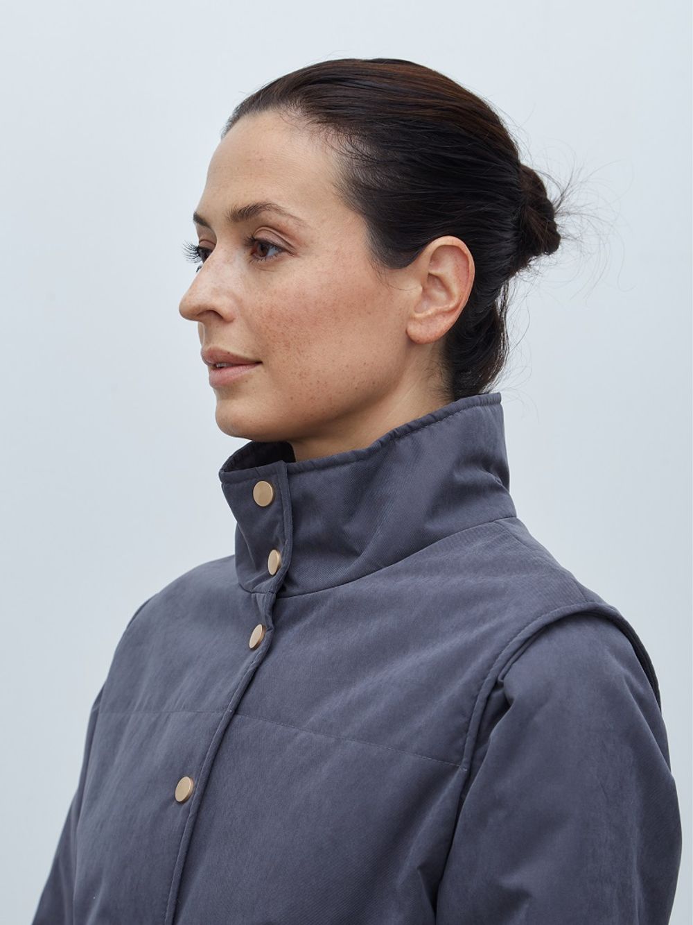 Пальто парка Серое