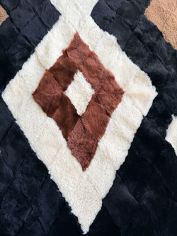 Покрывало меховое ковер из шкуры овчины