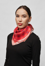 Шелковый платок SHANYRAQ RED 70x70