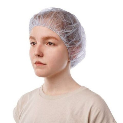 Медицинская шапочка "Берет" SMZ Голубая (оверлочный шов)