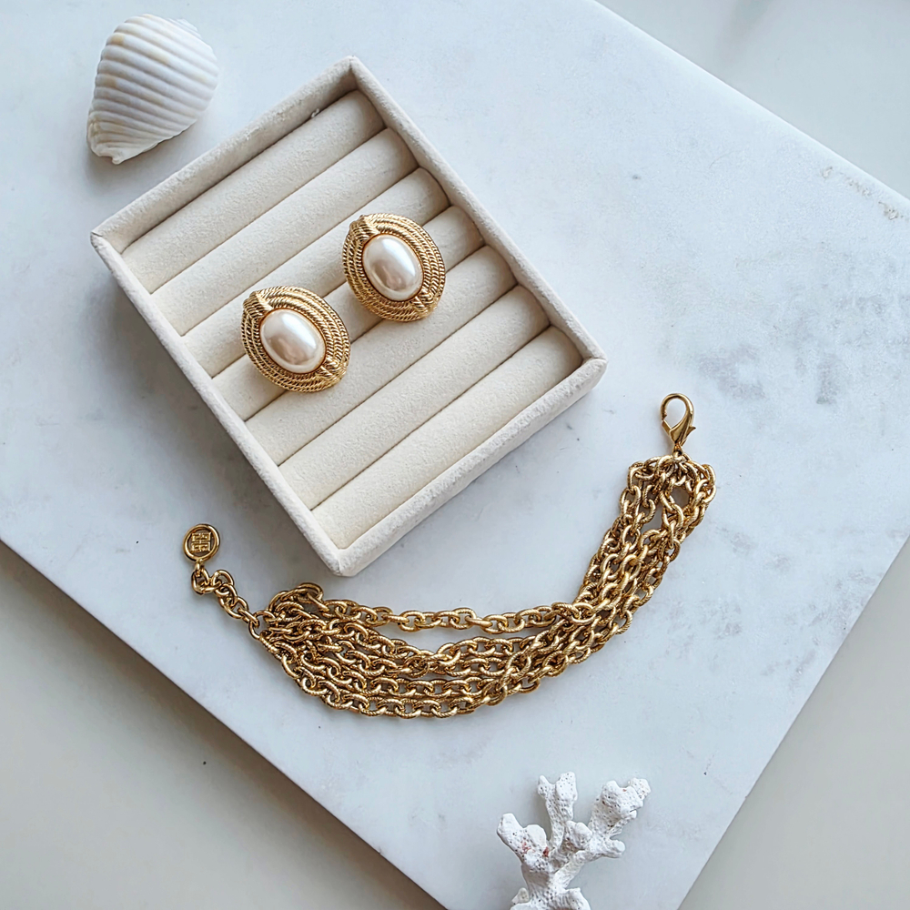 Клипсы Givenchy с жемчугом