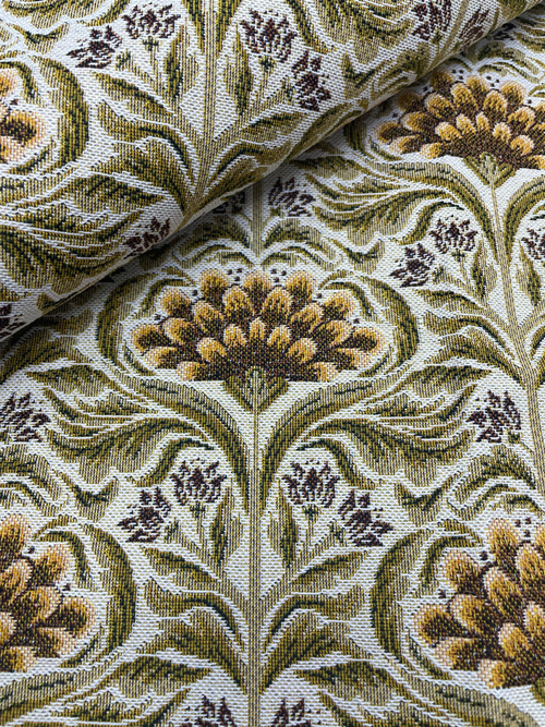 Гобеленовая ткань Шёпот цветов светлый ширина 175 см