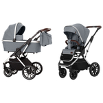 Коляска 2 В 1 Carrello Aurora CRL-6505 Silver Grey ДИЗАЙН 2022