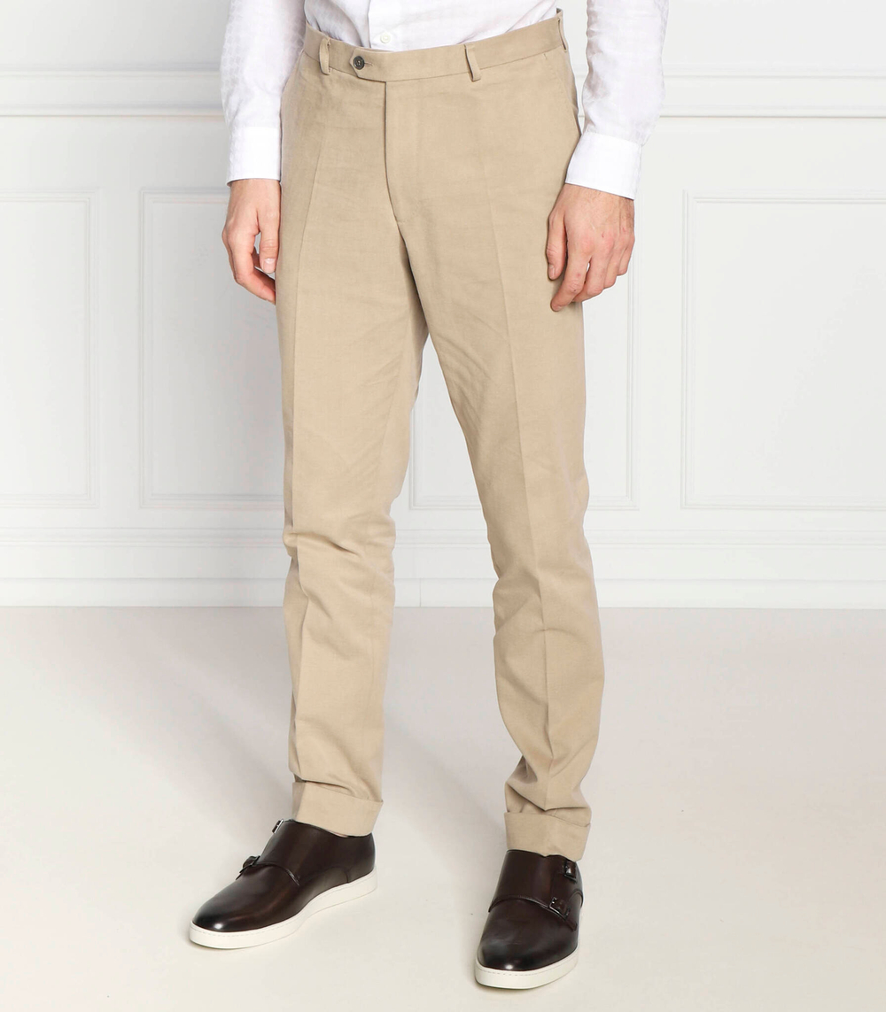 Брюки denz turn up Oscar Jacobson - бежевый(53905771)