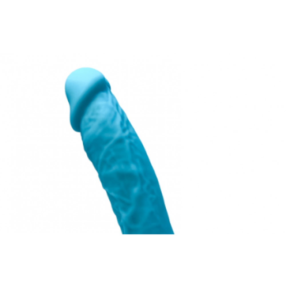 Фаллоимитатор SilexD Model 1 (17,6×3,5 см) с двойной плотностью голубой