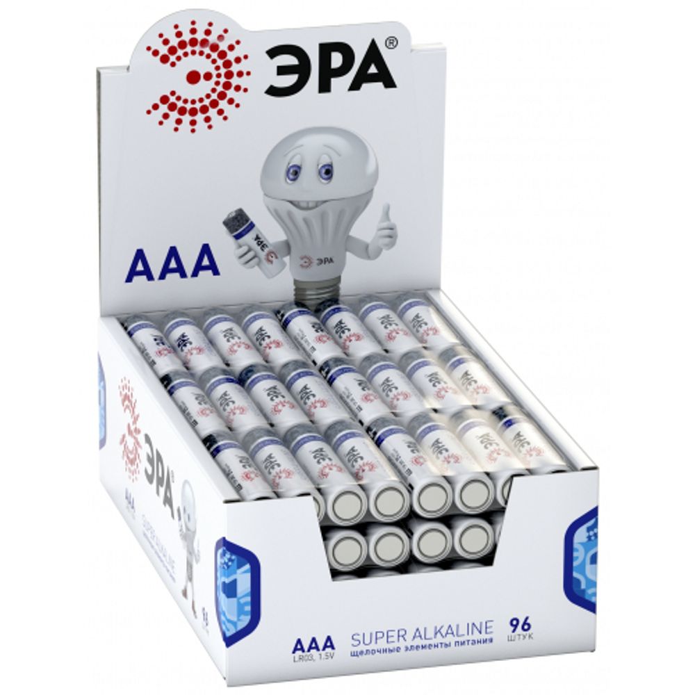 Батарейки ЭРА LR03-4S promo-box SUPER Alkaline | Батарейки Щелочные (Алкалиновые)