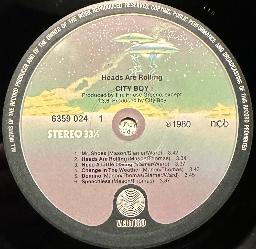 City Boy - Heads Are Rolling (Скандинавия 1980г.)