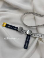 Пуговица-расширитель для джинс под серебро