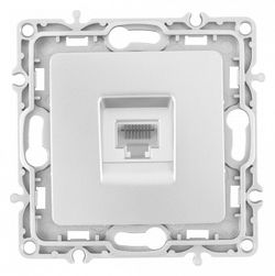 Розетка Ethernet RJ-45 без рамки Arte Milano am-217 217.45-1.silver