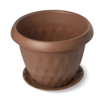 Горшок для растений Розетта 2,8л Д200 c поддоном терракот