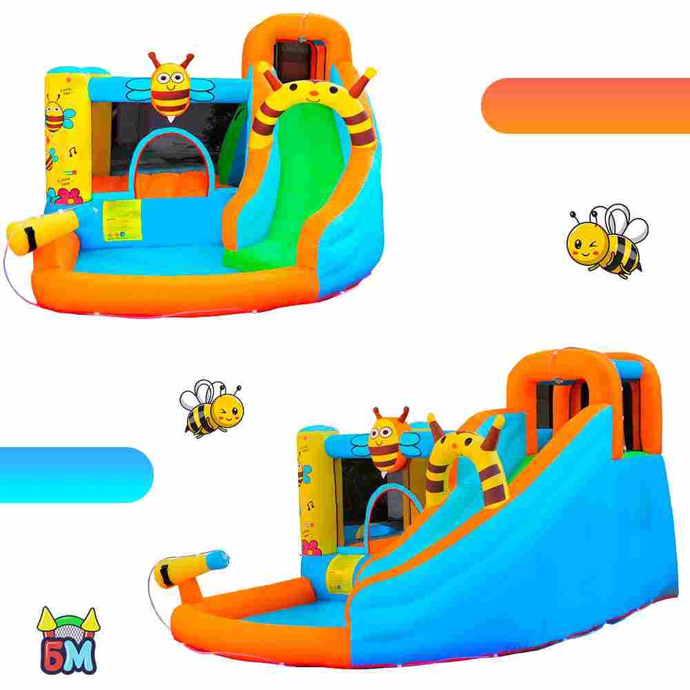 Батут детский на дачу "Весёлая пчёлка" 3,55*3*2,05 м