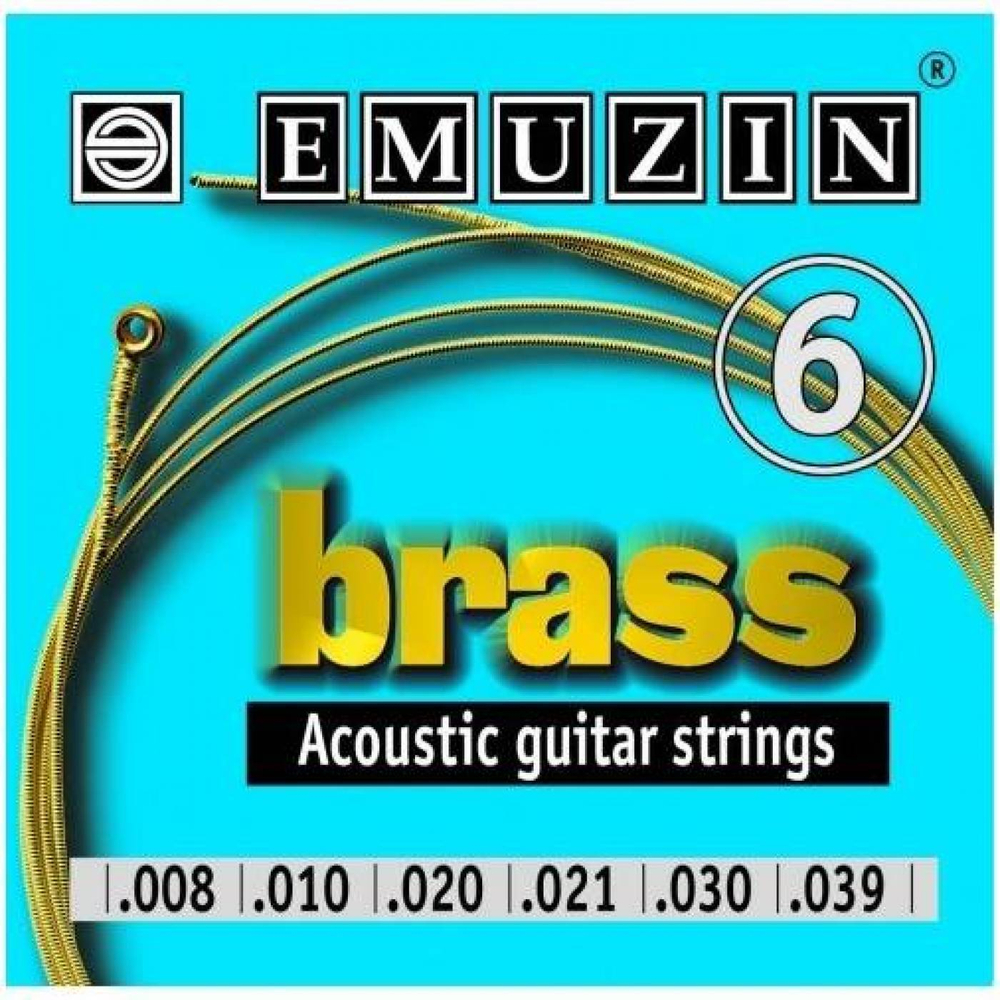 Струны для акустической гитары Emuzin Brass 6А101 8-39