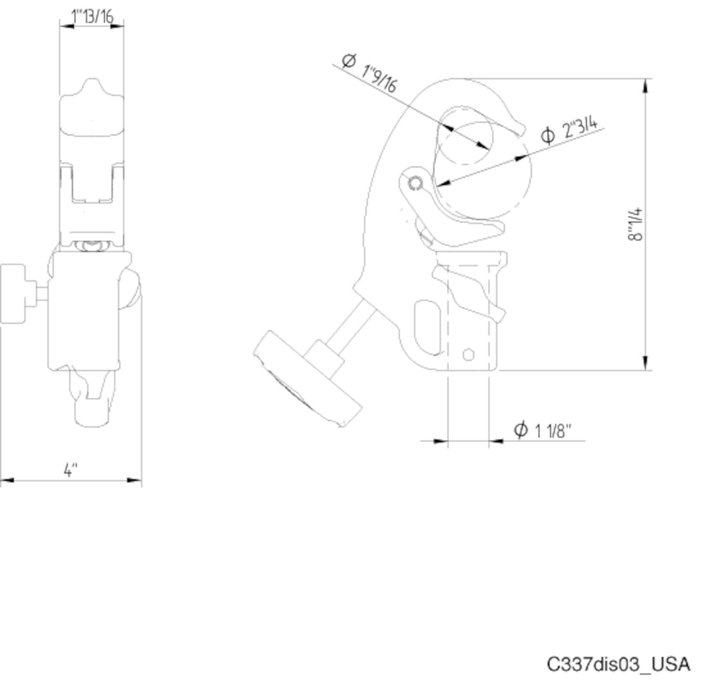 Зажим Avenger C337 Quick Action Junior Clamp