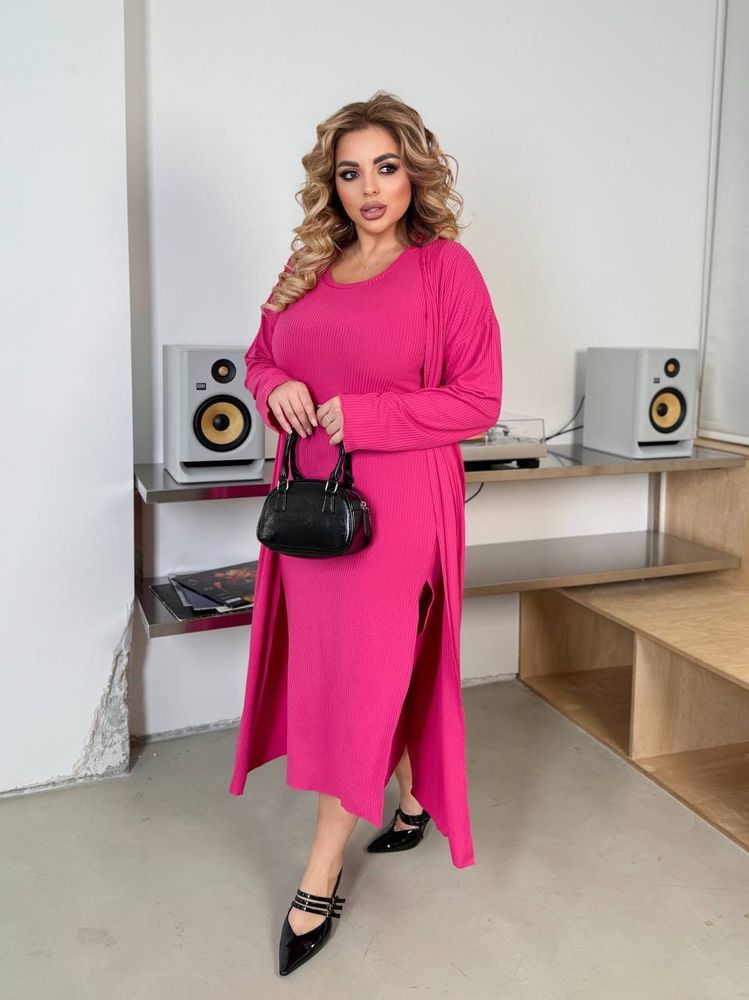 Платье с кардиганом УК-8864-1 Fabrika Платье с кардиганом УК-8864-1 Fabrika