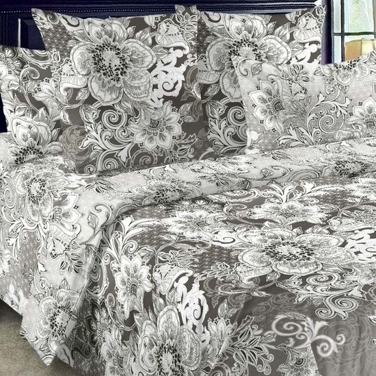 Полуторный комплект постельного белья Ворожея поплин