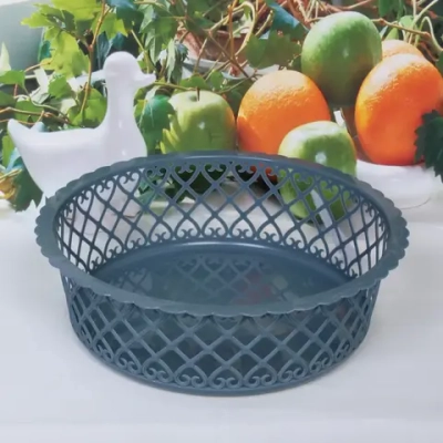 Сухарница пластиковая «Астория» 28*8,5см, синяя пыль