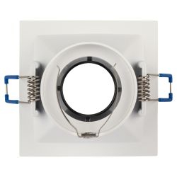 Встраиваемый светильник декоративный ЭРА KL102 WH/GD MR16 GU5.3 белый золото | Декоративные встраиваемые светильники