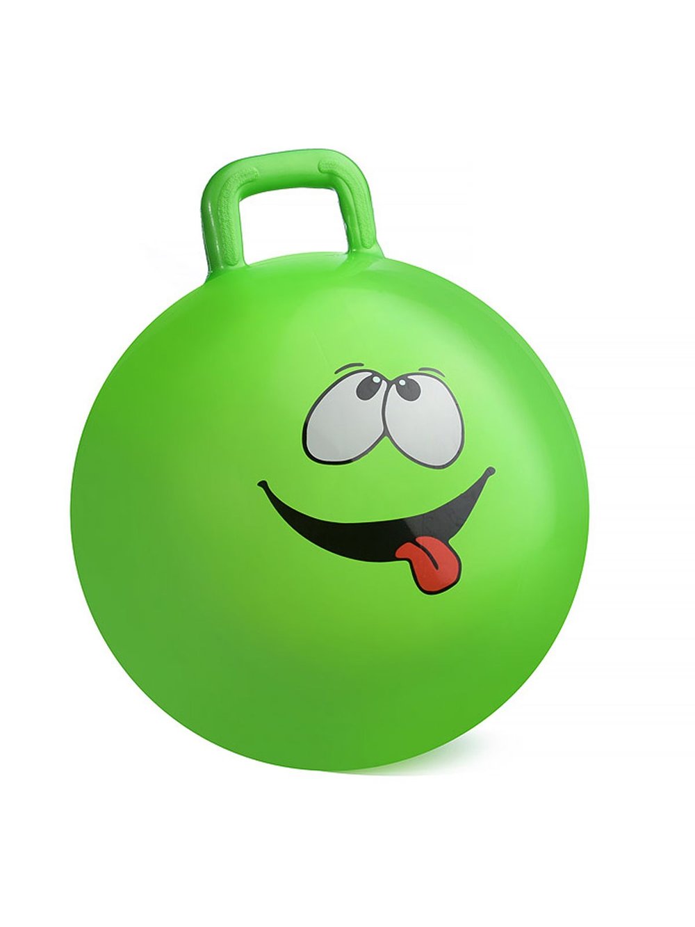 Мяч прыгун 45 см с ручкой (зеленый цвет)