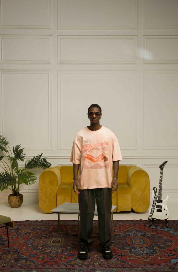 Футболка Shark Sandwich Exclusive персиковая - фото 1