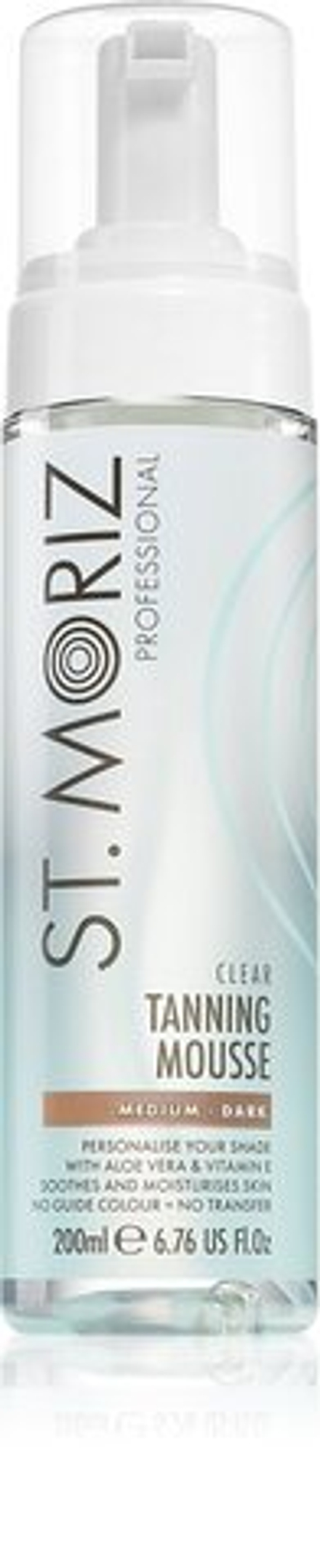 St. Moriz Tanning Mousse Clear - прозрачный препарат для автозагара /  typ Medium - Dark 200  ml  / GTIN 5060427354761