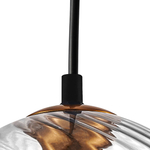 806130 Подвес NUBELLA 1х12W (led) E27 ЧЕРНЫЙ/БРОНЗА/ПРОЗРАЧНЫЙ