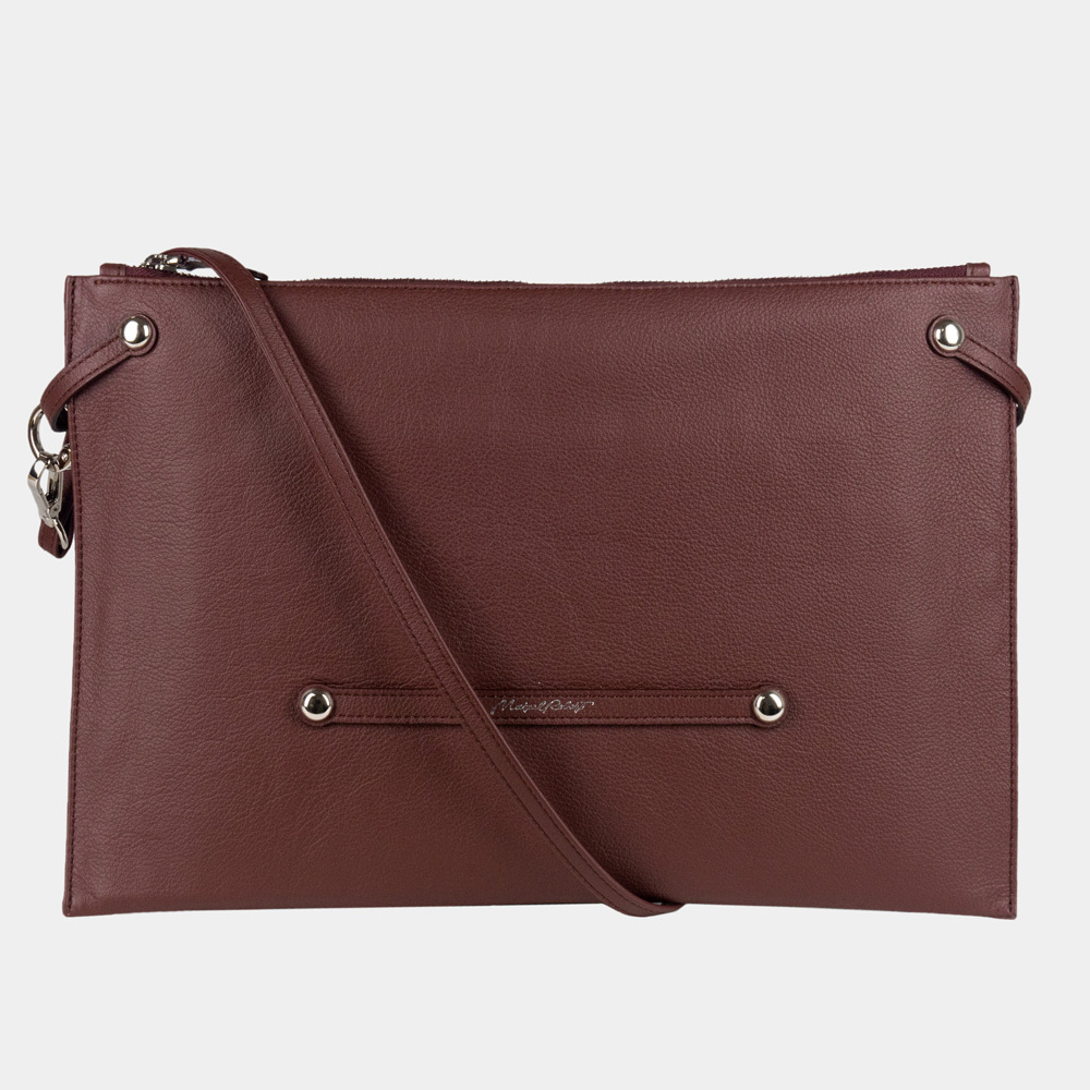 Сумка Tereze из кожи теленка, бордового цвета