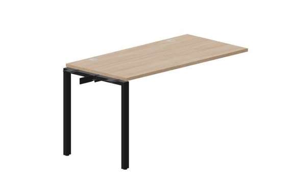 стол Strike 1380х680х750мм (2 громмета) - приставной элемент