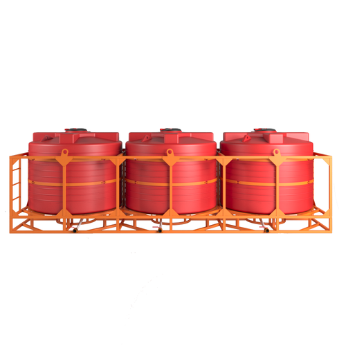 Кассета с полным сливом 3*5000л КАС Политим 15000 л.(6470x2190x1969см;красный) - арт.560822