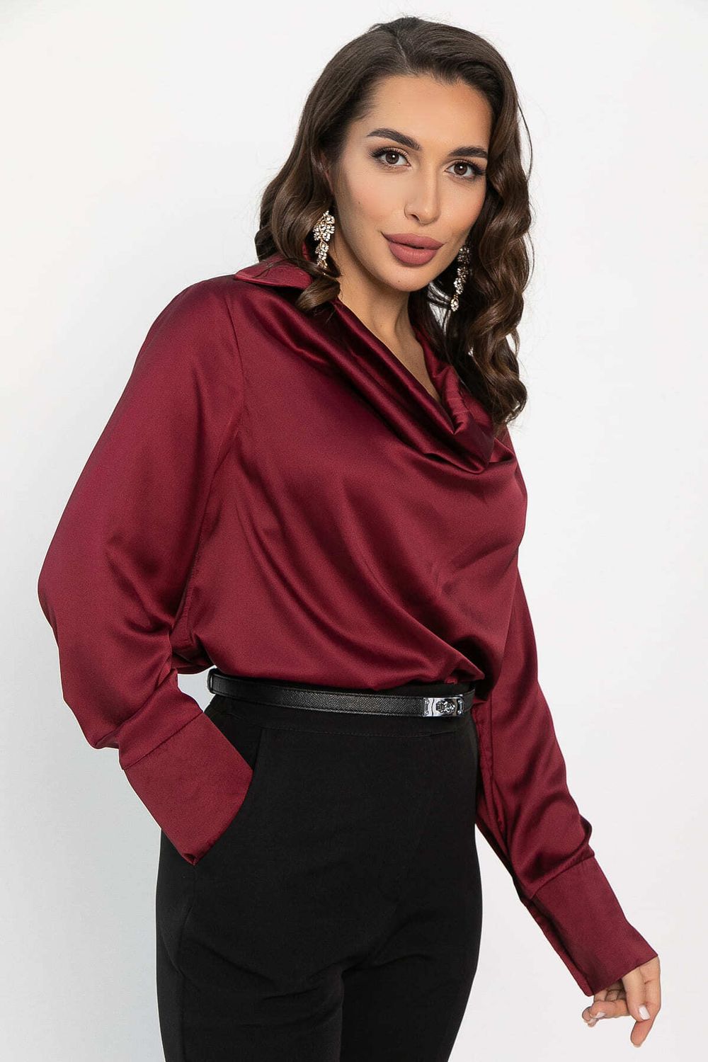 Блуза Шелковая сказка (рубин) Б14382-34М LT Collection