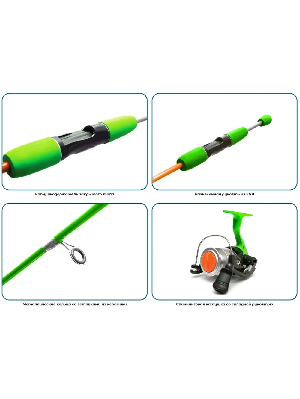 Набор для рыбалки детский: удилище с катушкой River Band Spin Combo 1
