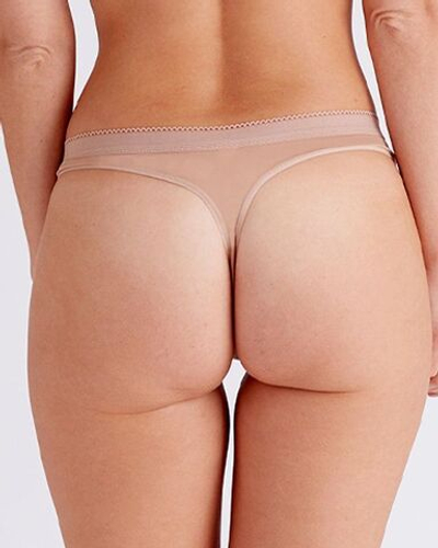 Трусики-стринги Naturals (Размер: M) (Цвет: грязно-розовый)