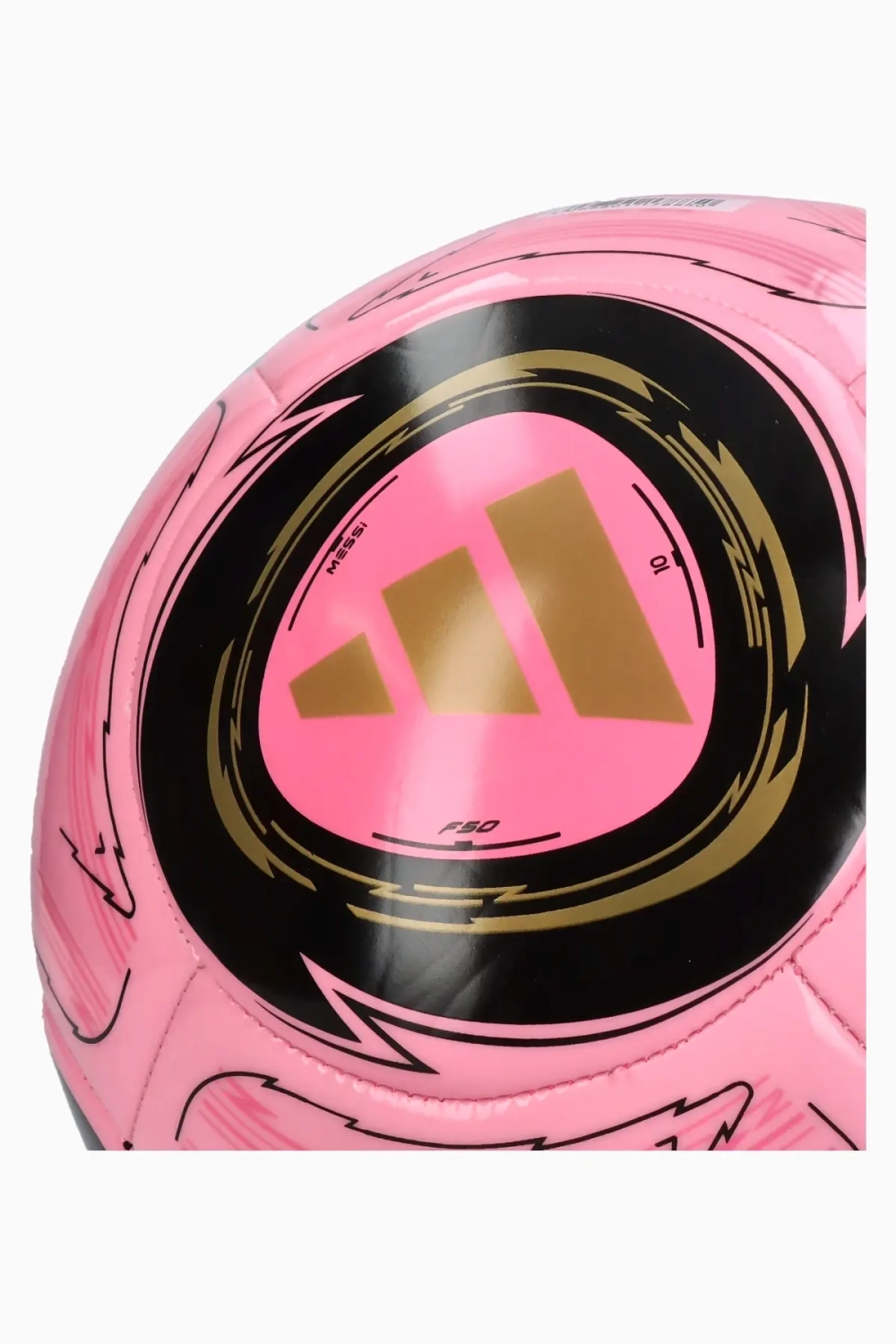 Футбольный мяч adidas Messi Club размер 4 - розовый