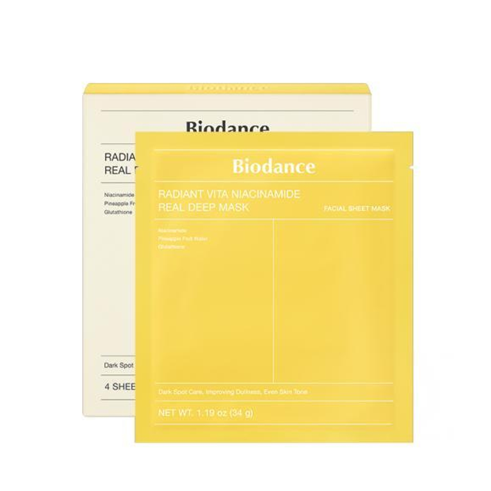 Biodance Ночная гидрогелевая маска с Ниацинамидом Radiant Vita Niacinamide Real Deep Mask 34 гр
