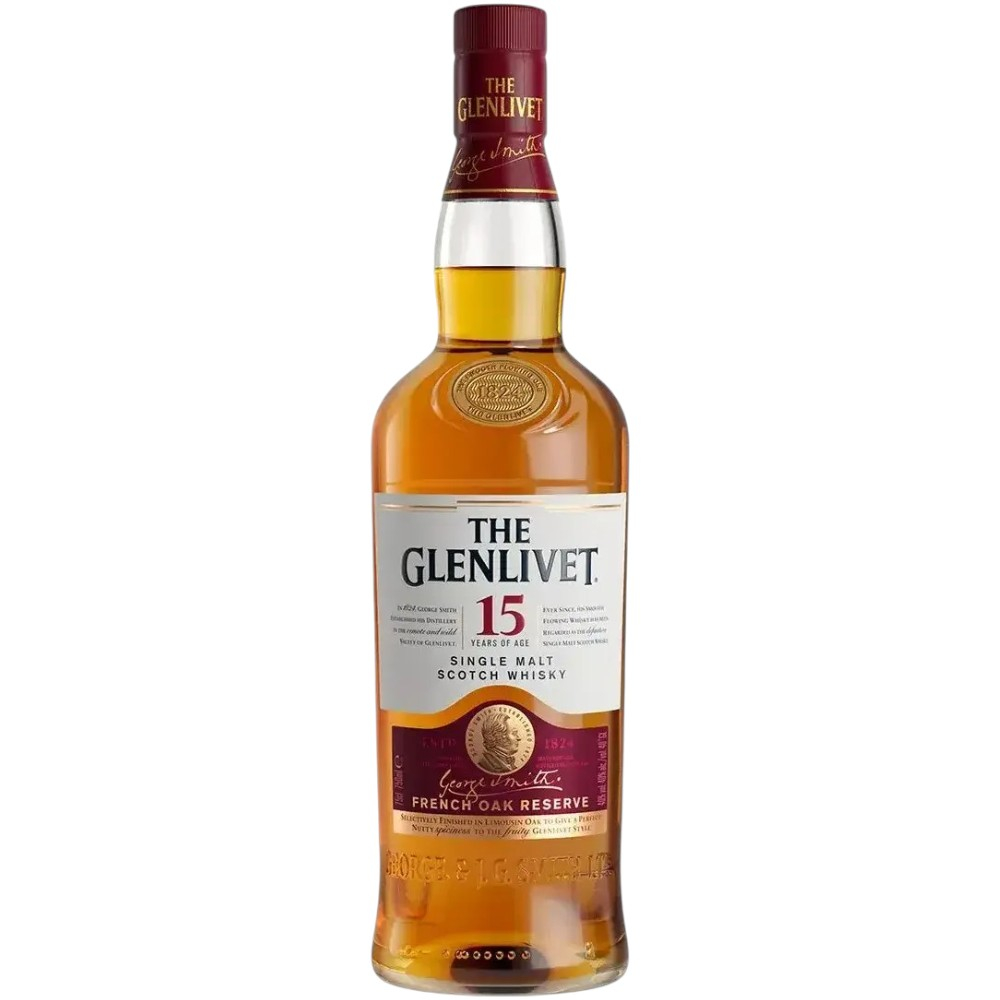Виски The Glenlivet 15 Y.O. 0,7 л. В подарочной коробке