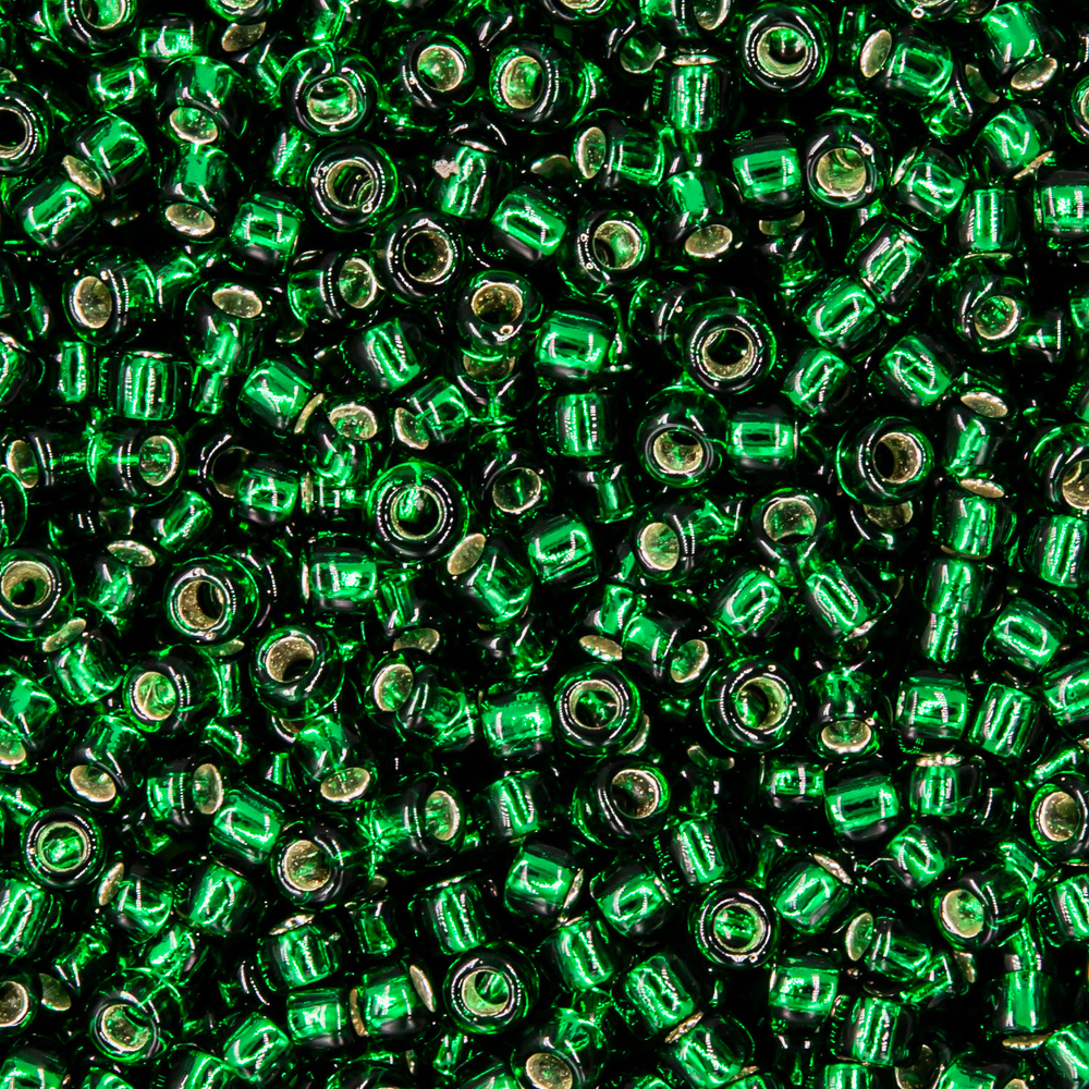 Японский бисер TOHO Round 15/0 (№36), с внутренним серебрением, прозрачный